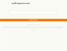 Tablet Screenshot of andkongames.com